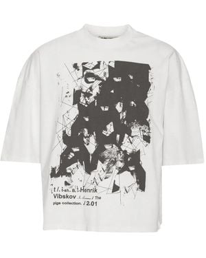 Henrik Vibskov Punk Graduation Graphic-Print T-Shirt - Grey