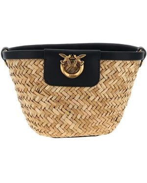 Pinko Love Summer Bucket Bag - Natural