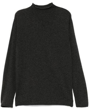 Transit Mock-Neck Jumper - Black