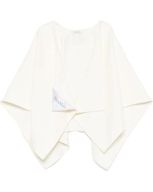 Max Mara アシンメトリー ポンチョ - ホワイト