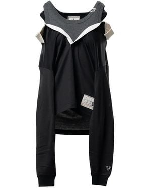 Maison Mihara Yasuhiro Triple-Layered Rugby Shirt - Black