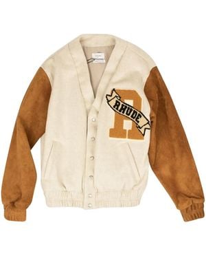 Rhude Veste Bomber /Tan' En Daim - Neutre