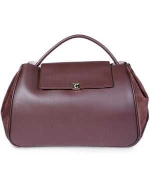 Coccinelle Pansy Leather Cross Body Bag - Purple