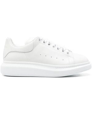 スニーカー ALEXANDER MCQUEEN Larry leather low-top sneakers WHITE McQueen Low-top sneakers for Women | Online Sale up to 40
