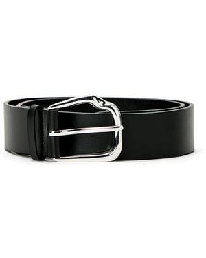 Christopher Esber Bitten Leather Belt - White