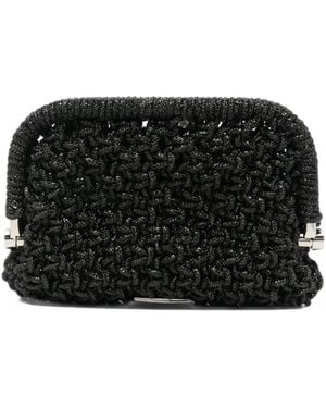 Twentyfourhaitch Kaira Clutch Bag - Black