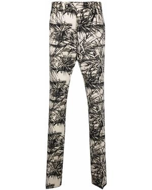 Amiri Floral Aloha Slash Flare Pants - Multicolor