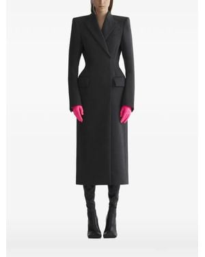 Mugler Hourglass Coat - Black