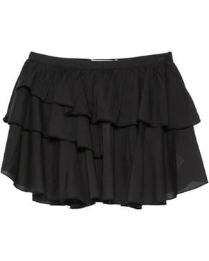 GIMAGUAS Joan Ruffled Mini Skirt - Black