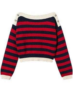 Twinset ストライプ プルオーバー - レッド