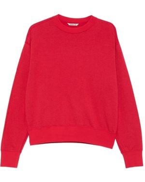 AURALEE Crew-Neck Sweatshirt - Red
