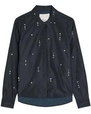 3.1 Phillip Lim Stud-Embellished Shirt - Blue