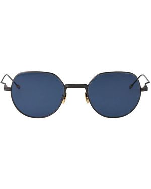 Thom Browne Round-Frame Sunglasses - Blue