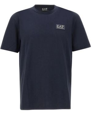 EA7 Logo-Patch T-Shirt - Blue