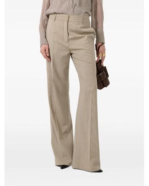 Barbara Bui Pinstripe-Pattern Pants - Natural