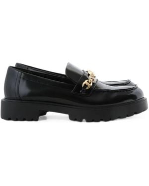 Tory Burch Pavé Gemini-Link Lug Loafers - Black