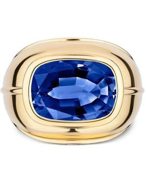 Goshwara Tanzanite Cushion-Cut Ring - Blue