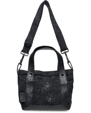 Y's Yohji Yamamoto X Faf Kantha Cotton Tote Bag - Black