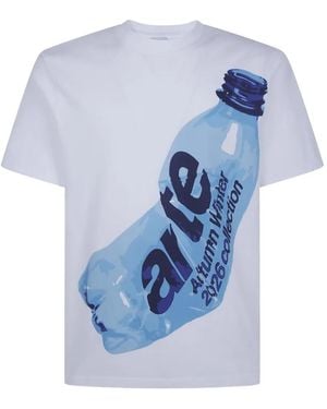Arte' Single Use Graphic-Print T-Shirt - Blue