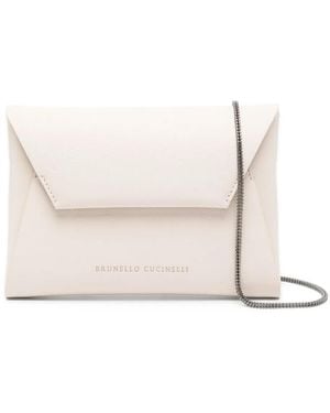 Brunello Cucinelli Bc Duo クラッチバッグ - ナチュラル