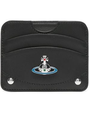 Vivienne Westwood Portacarte Con Applicazione Orb - Nero