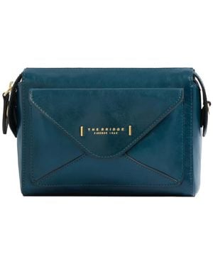 The Bridge Sac À Bandoulière En Cuir - Blue