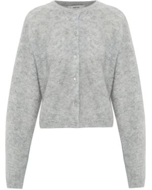 Gestuz Button-Up Cardigan - Gray