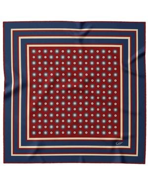 Elizabetta Pantera Pocket Square - Red