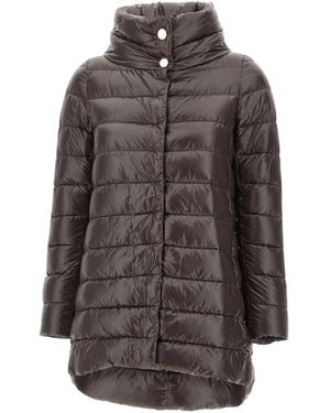 Herno Amelia Funnel-neck Padded Coat - グレー