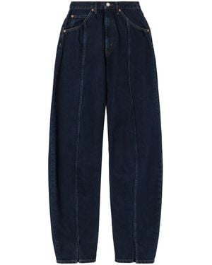 RE/DONE High-Rise Wide-Leg Jeans - Blue