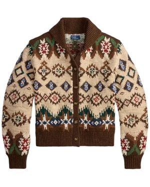 Polo Ralph Lauren Gemusterter Cardigan - Braun