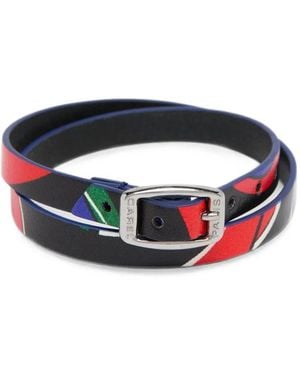 CAREL PARIS Bracelet Imprimé À Double Tour - Black