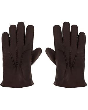 Orciani Guantes Con Costuras - Negro