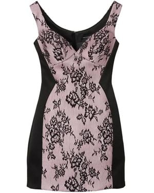 Marc Jacobs Sculpted Lace Shadow Dress - Black