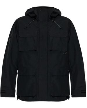 Moose Knuckles Multi-Pocket Hooded Jacket - Black