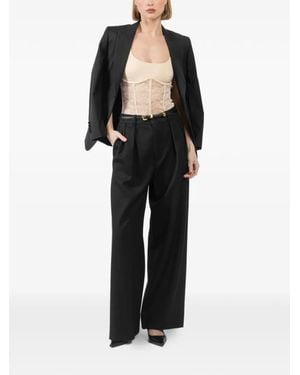 Cami NYC Mono con panel de encaje - Negro