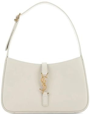 Saint Laurent Le 5 À 7 Tote Bag - White