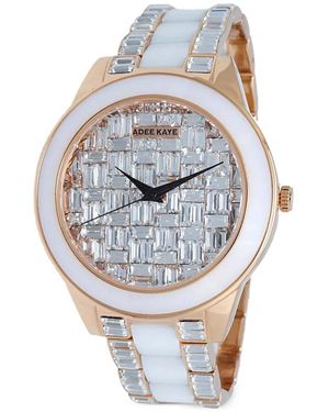 Adee Kaye Venice Crystal-Embellished 41Mm Watch - Gray