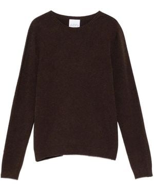 AROVESCIO Fine-Knit Crew-Neck Sweater - Brown