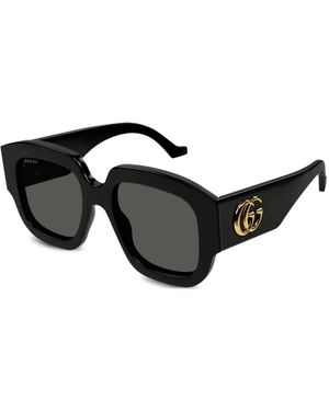 Gucci Square Logo Sunglasses - Black