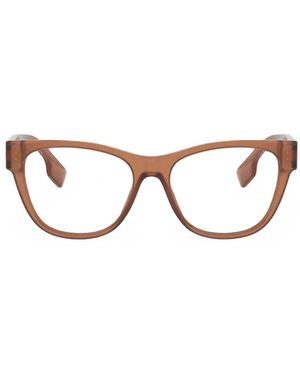 Burberry Square-Frame Glasses - Brown