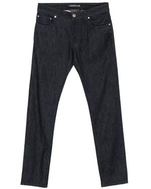 Corneliani Logo-Patch Jeans - Blue