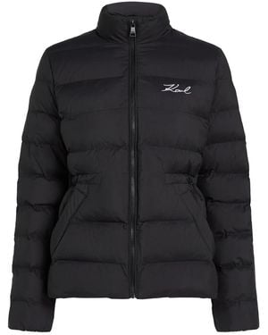 Karl Lagerfeld Lightweight Puffer Jacket - Black