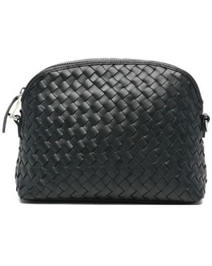 Dragon Diffusion Chunky Fellini Woven-Leather Crossbody Bag - Black
