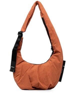 Côte&Ciel Hyco S Slouchy Buckle-Strap Tote Bag - Brown