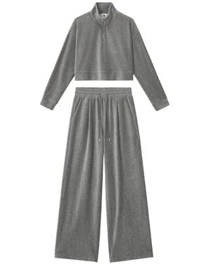 B+ AB Chándal De Dos Piezas Con Media Cremallera - Gris