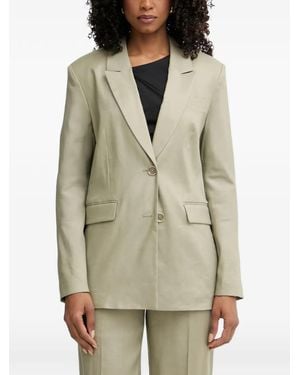 Guess Linen-Blend Blazer - Natural