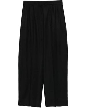 TOTEME Pantalones Con Pliegues - Negro