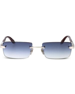 Maybach The Symphony Rectangle Sunglasses - Blue