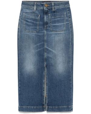 The Seafarer Anne Midi Skirt - Blue
